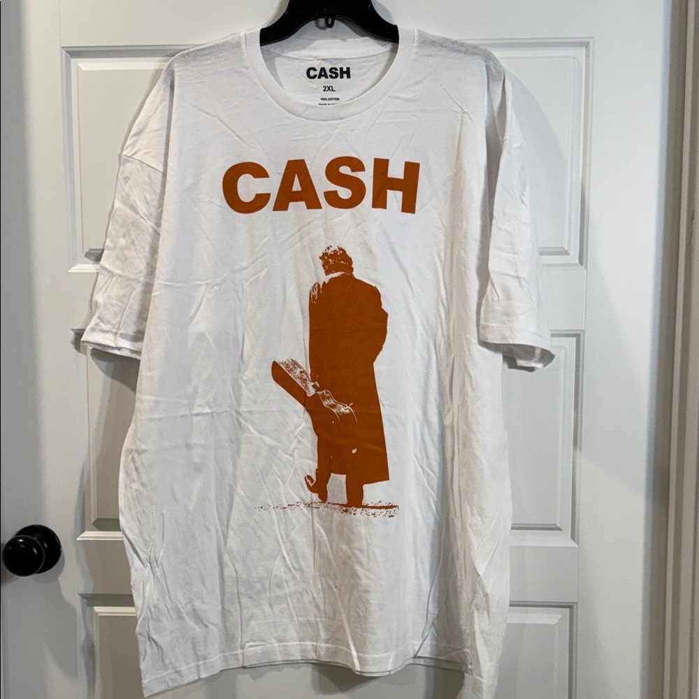 Johnny Cash orange logo XXL NWOT